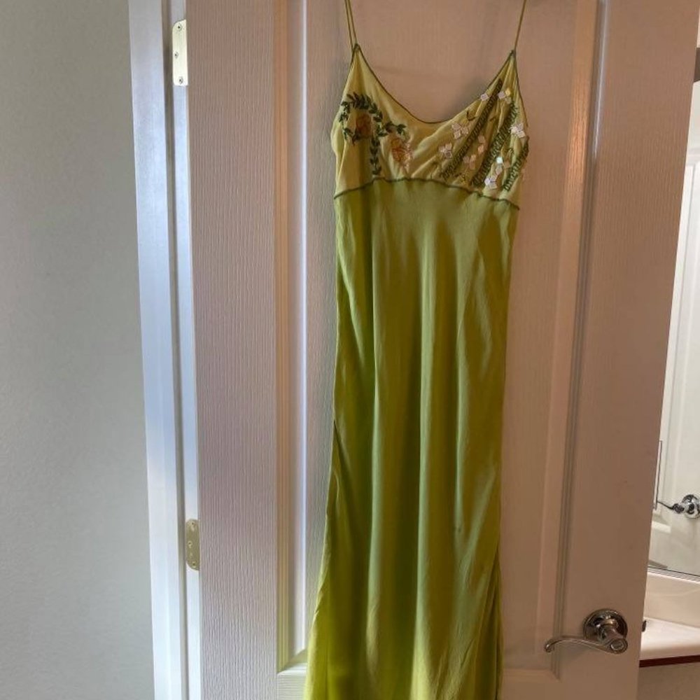 Paul Ropp Hand-Cut Silk Dress